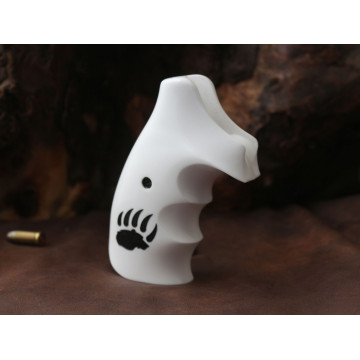 Smith Wesson .460 .500 X Frame Roundbutt TAC Grips White PMMA / Acrylic